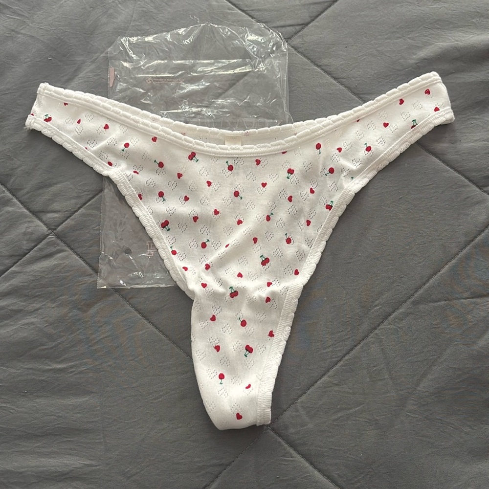 🆕 NWT 100% COTTON Victoria's Secret PINK Thong Underwear, Size Large